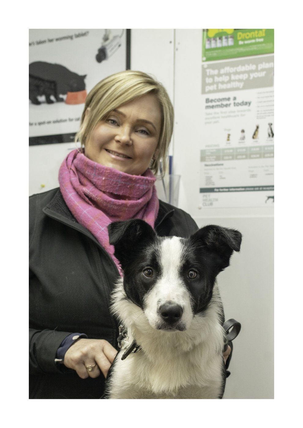 Lesley with her Working Collie Jip